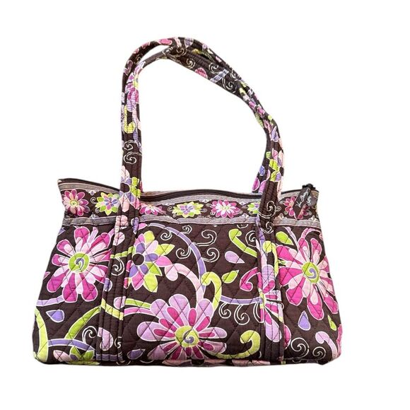 Vera Bradley Retired Morgan Purple Punch Shoulder Bag - Picture 2 of 6